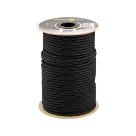   VOREL Polipropilén fonott kötél 8 mm, 100 m, UV-álló fekete PP kötél (69475)