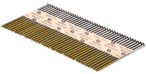 VOREL Síktáras szeg papírszalagon, 75 × 2,8 mm, 34°, 3000 db (72012)