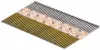 VOREL Síktáras szeg papírszalagon, 90 × 3,1 mm, 34°, 2000 db (72013)