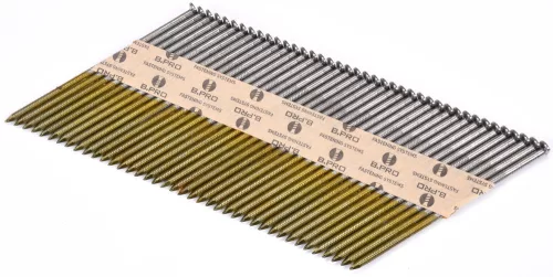 VOREL Síktáras szeg papírszalagon, 90 × 3,1 mm, 34°, 2000 db (72013)