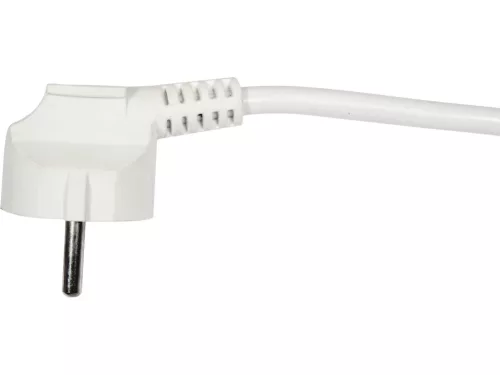 VOREL Elektromos hálózati elosztó, földelt hosszabbító 4 aljzattal, 3 méter, fehér (72505)