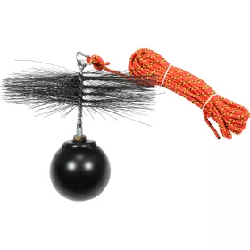   VOREL Kéményseprő kefe tisztítógolyóval, 10 m kötéllel, 250 mm  (73035)