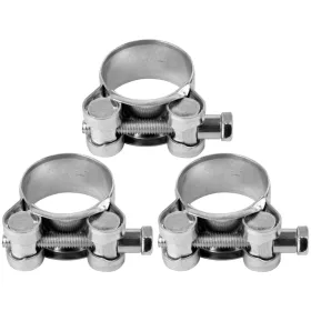   VOREL Csőbilincs GBS, 29–31 mm, 20 mm széles, horganyzott, 3 db (73792)