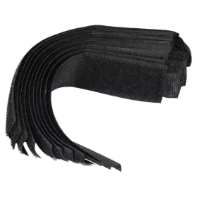 VOREL Tépőzáras szalag fekete 150 mm 10 db (73850)