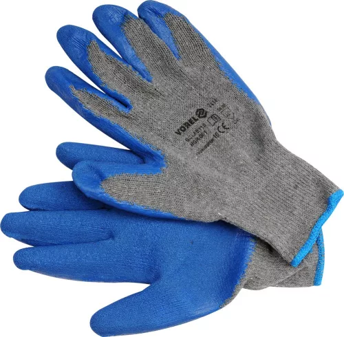 VOREL Védőkesztyű latex 12 pár (74145)