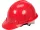 VOREL Munkavédelmi sisak piros HDPE (VO-74174)