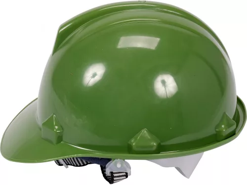 VOREL Munkavédelmi sisak zöld HDPE (VO-74176)
