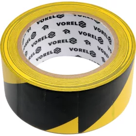   VOREL Jelzőszalag öntapadós fekete-sárga 48 mm x 33 m PVC (75231)