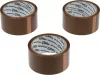 VOREL Csomagolószalag PP, barna, 3 db, 48 mm x 50 m (75306)