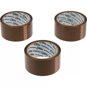 VOREL Csomagolószalag PP, barna, 3 db, 48 mm x 50 m (75306)