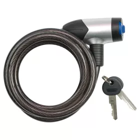   VOREL Kerékpár sodronyzár kulccsal, 120 cm × 8 mm, 2 kulccsal (77837)