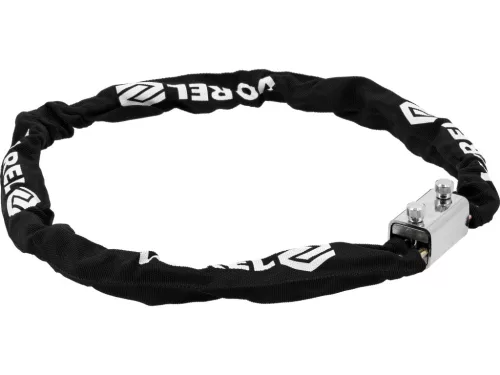 VOREL Biztonsági lánc zárral kerékpárhoz és motorkerékpárhoz, 120 cm × 7 mm, 2 kulccsal (77881)