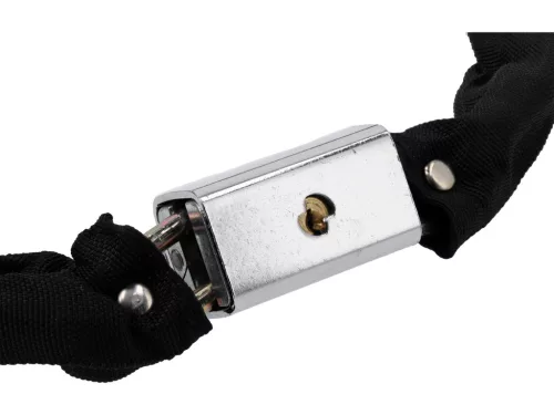 VOREL Biztonsági lánc zárral kerékpárhoz és motorkerékpárhoz, 120 cm × 7 mm, 2 kulccsal (77881)