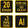 Vorel Olajszivattyú, alumínium, 20L / mIN (78002)