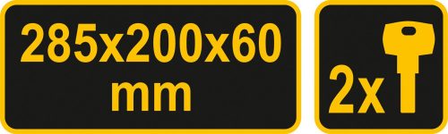 VOREL Postaláda 285X200X60mm, barna (78542)