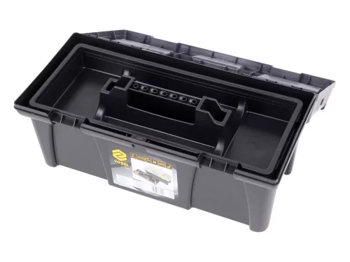 VOREL Szerszámosláda PVC műanyagból, 20”, 525 × 256 × 246 mm, kivehető tálcával (78813)