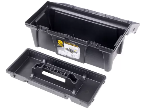 VOREL Szerszámosláda PVC műanyagból, 20”, 525 × 256 × 246 mm, kivehető tálcával (78813)