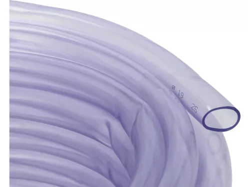 VOREL Víztiszta PVC tömlő átlátszó, 19 mm belső átmérő, 25 m  (81446)