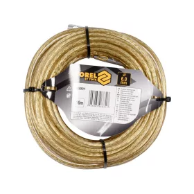   VOREL Vámzárkötél fonott acélsodronyból, 6 mm, 16 méter, plombálható (85001)