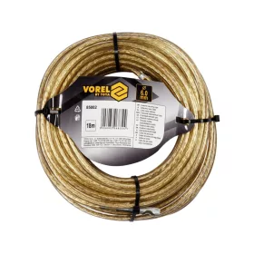   VOREL Vámzárkötél fonott acélsodronyból, 6 mm, 18 méter, plombálható (85002)