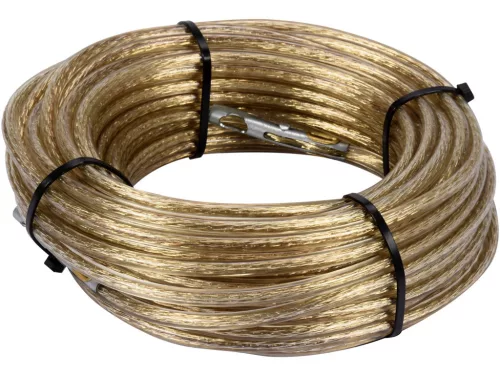 VOREL Vámzárkötél fonott acélsodronyból, 6 mm, 18 méter, plombálható (85002)
