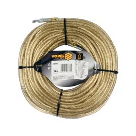   VOREL Vámzárkötél fonott acélsodronyból, 6 mm, 34 méter, plombálható (85003)