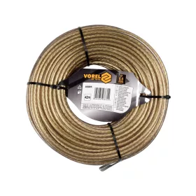   VOREL Vámzárkötél fonott acélsodronyból, 6 mm, 42 méter, plombálható (85005)