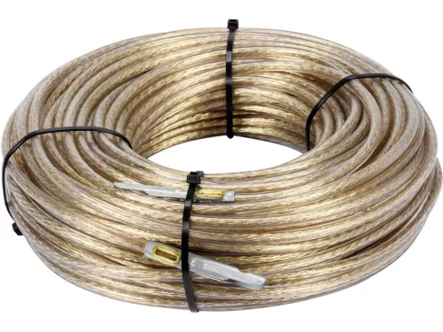 VOREL Vámzárkötél fonott acélsodronyból, 6 mm, 42 méter, plombálható (85005)