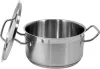YATO Lábas fedővel 3,3 liter 200x105 mm Inox (YG-00040)