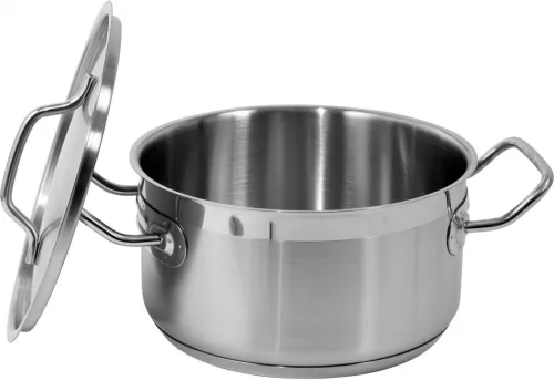 YATO Lábas fedővel 3,3 liter 200x105 mm Inox (YG-00040)