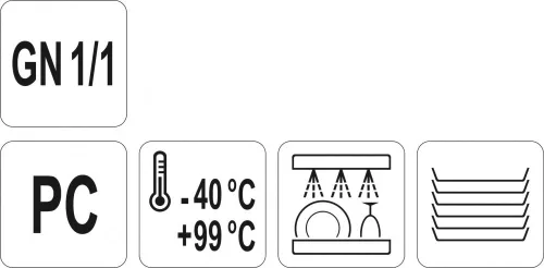 YATO A leeresztő a Műanyag GN1 / 1 (YG-00460)