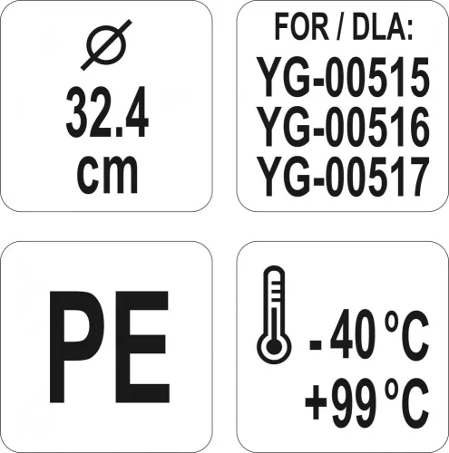 YATO Műanyag tartály fedél 32,4x1,5CM (YG-00521)
