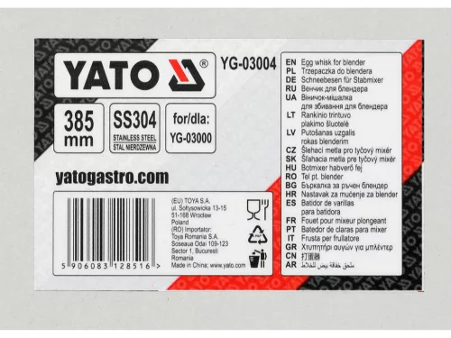 YATO Habverő szár ipari botmixerhez (YG-03004)