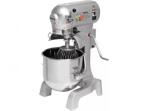 YATO Habverő-dagasztó-keverő gép nagykonyhai használatra, 20 l, 1100 W, 3 sebességfokozat (YG-03021)