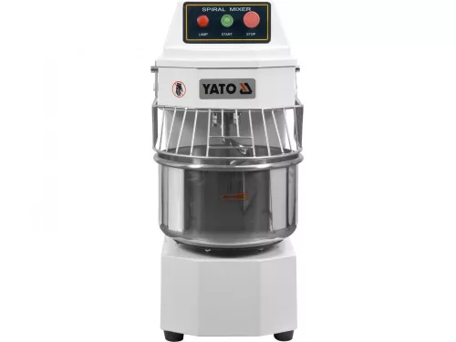 YATO Dagasztógép nehéz tésztákhoz, rögzített 20 l-es üsttel, 1100–1500 W, 6 kg lisztkapacitás (YG-03060)