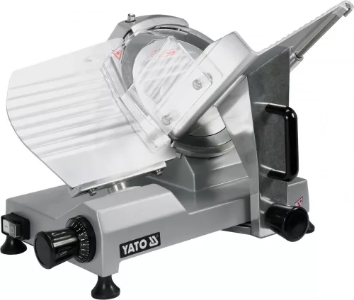 YATO Felvágottszeletelő gép nagykonyhai használatra, 220 mm-es késsel, 0,2–12 mm (YG-03110)