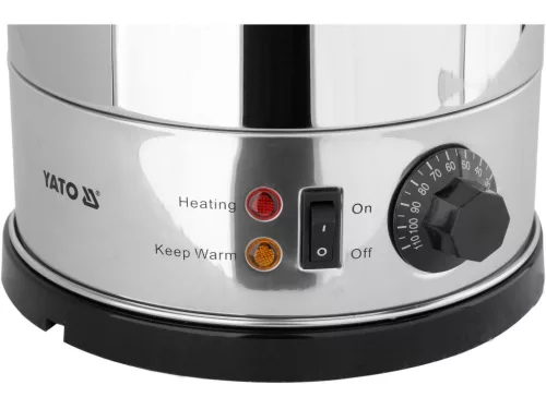 YATO Dupla falú elektromos vízforraló csappal, 8,5 l, 1650 W, 30–110 °C (YG-04290)