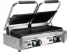 YATO Dupla elektromos bordázott kontaktgrill 2 független sütőzónával, 3600 W, 50–300 °C (YG-04560)