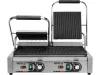 YATO Dupla elektromos bordázott kontaktgrill 2 független sütőzónával, 3600 W, 50–300 °C (YG-04560)