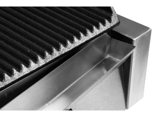 YATO Dupla elektromos bordázott kontaktgrill 2 független sütőzónával, 3600 W, 50–300 °C (YG-04560)