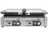 YATO Dupla elektromos bordázott kontaktgrill 2 független sütőzónával, 3600 W, 50–300 °C (YG-04560)
