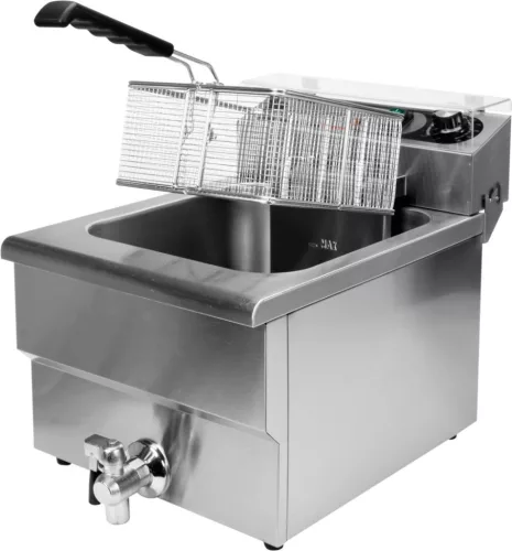 YATO Elektromos ipari olajsütő leeresztőcsappal, 12 l, 5 kW, 60–200 °C (YG-04630)