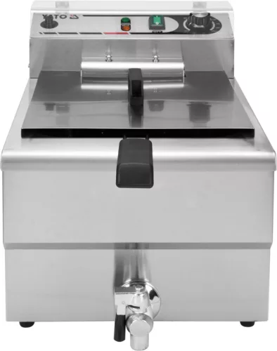 YATO Elektromos ipari olajsütő leeresztőcsappal, 12 l, 5 kW, 60–200 °C (YG-04630)