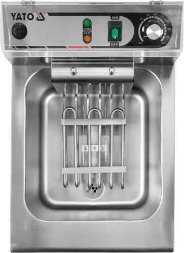 YATO Elektromos ipari olajsütő leeresztőcsappal, 12 l, 5 kW, 60–200 °C (YG-04630)