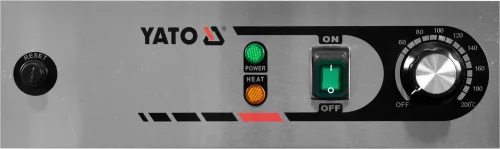 YATO Elektromos ipari olajsütő leeresztőcsappal, 12 l, 5 kW, 60–200 °C (YG-04630)