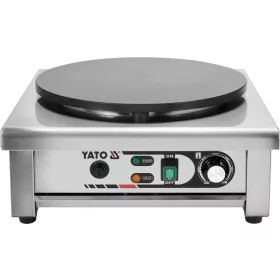   YATO Elektromos palacsintasütő tapadásmentes 400 mm-es sütőlappal, 3000 W, 50–300 °C