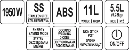 YATO ESZKÖZ forrázott rizs 16.5L (YG-04695)