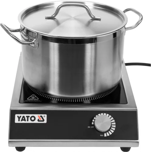 YATO Elektromos indukciós főzőlap kézi teljesítményszabályozással, 3500 W, 500–3500 W (YG-04700)