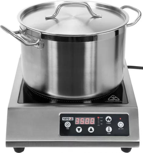 YATO Elektromos indukciós főzőlap elektronikus vezérléssel, 3500 W, 60–240 °C (YG-04701)