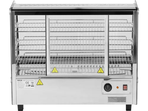 YATO Asztali melegentartó vitrin párásítással, 120 l, 1100 W, 30–90 °C (YG-04980)